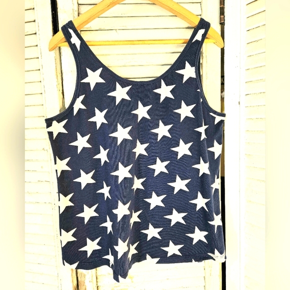 Levi's cotton star print tank M - Picture 3 of 5